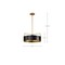 Nuvo Altos 4-Light Medium Pendant Matte Black and Natural Brass 60/7843 - alternate 2